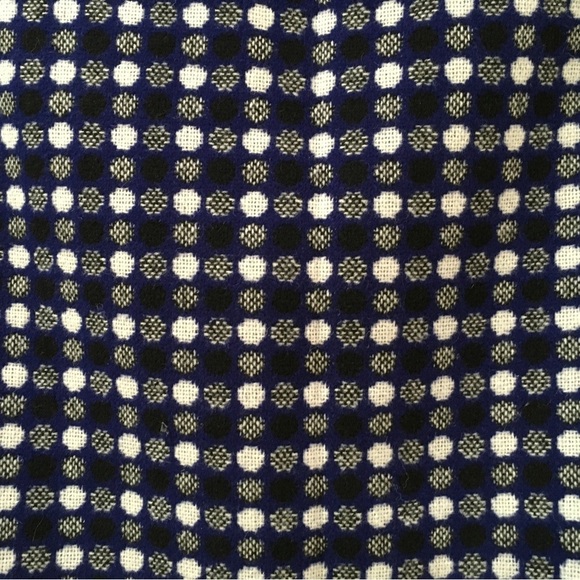 Talbots Pencil Skirt Size 14 Blue Polka Dot Wool Blend Mid Rise NWT - Picture 6 of 6